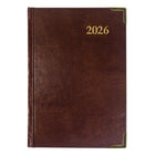Brownline 2026 Executive Daily Planner - 7-1/8" x 4-7/8" - Assorted Colours - Trilingual-Shaded priority and note boxes on each spread