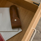 Vinsetto Locking 2-Drawer Rolling Letter/A4 Filing Cabinet with Wheels - Natural-Small size fits under desk to save space
