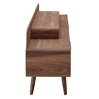 Modway Omnistand 74" TV Stand - Walnut-Full-Extension Center Glide Drawer