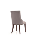 Manhattan Comfort Shubert 19.25" Modern Faux Leather and Velvet Upholstered Dining Chairs - Light Grey - Set of 2-Delivered to you Fully Assembled! No Assembly Required