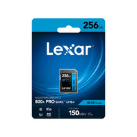 Lexar 256GB High-Performance 800x PRO SDHC / SDXC UHS-I Memory Card - Blue Series-Designed with UHS-I Technology for point-and-shoot DSLR cameras and HD camcorders