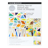 Daler-Rowney Simply Creative 12-Piece Set - Masking Tape-Warning! You Will be Mesmerized - Masking tape art projects are incredibly fun and easy to learn.