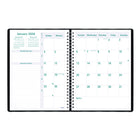 Blueline - 2026 Agenda Timanager 5-jour hebdomadaire/mensuel 13 mois - 10-1/4 po x 7-5/8 po - Noir - Anglais-Chaque page double comporte des cases pour les priorités quotidiennes, les appels téléphoniques, la correspondance et les notes personnelles