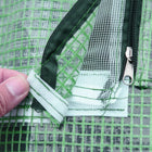 Outsunny 71" x 55" x 32" Mini Greenhouse with 2 Large Windows & Ground Nails-Roll-up windows on both sides for better ventilation  