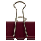 JAM Paper Colourful Binder Clips - Large - 1 1/2" (41 mm) - Burgundy - 12 Pack-12 Pack