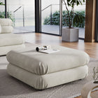 Modway Jubilee Modular Performance Velvet Ottoman - Almond-Dense Foam Padding