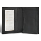 Champs Iconic Leather Cardholder - Black/Black-Easy access ID Window