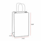 Eddie's-Sacs à provisions en papier kraft 100 % recyclé-5-1/2"W x 3-1/4"D x 8-3/8"H - Kraft - Paquet de 250 (226199-250)-Kraft