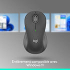 Logitech - Signature M550 L  Souris sans fil pleine taille - Pour mains de grande taille - Graphite-Les pièces en plastique du Signature M550 L comprennent du plastique recyclé post-consommation certifié (Graphite : 66 %, Bleu : 58 %)