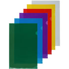 JAM Paper - Pochettes en plastique - format légal - 9" x 14 1/2" - Couleurs assorties - Paquet de 12-Quantité : 12 par paquet
