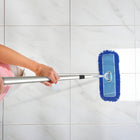 Gritt Commercial Microfiber Looped Dust Mop Pad Head - 24" x 5" - Blue - 12 Pack-Style: Looped End