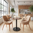 Zuo Alto Bistro Table - Brown/Black-Maximum Weight Capacity: 15