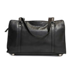 Ashlin® Mallette fourre-tout en cuir Carlton, noir-Construction à glissière supérieure pour la durabilité