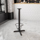 Flash Furniture Base en X de table de restaurant de 23,5 x 29,5 po Pied central de 3 po de diamètre à hauteur du bar-Base de table de restaurant