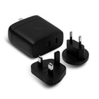 Native Union Wall Charger 67W PD GaaN - Black-Safeguard your battery with overvoltage, overcurrent & overheating protection. Universal charger: power anywhere with US/CA, EU, UK adapters