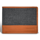 Champs - Portefeuille Bi-Fold en Cuir Denim - Beige/Noir-Portefeuille en cuir à deux volets dans une boîte cadeau
