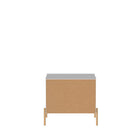 Manhattan Comfort Jasper 25.15" Modern Nightstand - White Gloss-17.51" L x 25.15" W x 22.08" H