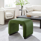 Modway Koda Performance Velvet Waterfall Stool - Black/Moss Green-Metal Base