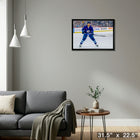 Kyle Connor Winnipeg Jets - Framed Canvas - 31" x 22"-Ready to hang - arrives fully assembled