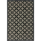 Avocado Decor Valentine Circulo Rectangular Area Rug - 2.2' x 6.10' - Black/Grey-Black/Grey, Viscose