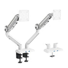 ShoppingAll Heavy Duty Dual Monitor Mount for 13-35" Screens - White-Each arm supports up to 35" VESA compatible screen that weights 26.5 lb or lighter