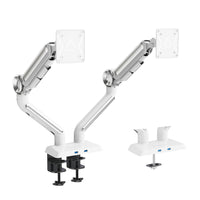 ShoppingAll Heavy Duty Dual Monitor Mount for 13-35" Screens - White-Each arm supports up to 35" VESA compatible screen that weights 26.5 lb or lighter