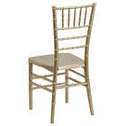 Flash Furniture HERCULES PREMIUM Series Gold Resin Stacking Chiavari Chairs - 2 Pack-Stack Quantity: 8