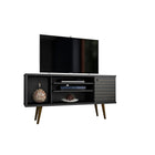 Manhattan Comfort Liberty 53.14" TV Stand, Black (200AMC8)-Free Standing TV Stand for Living Room and Bedroom use.
