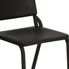 Flash Furniture HERCULES Series High Density Stackable Melody Band/Music Chair - Black-Floor Protector Plastic Glides