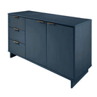 Manhattan Comfort Granville 55.04" Modern Sideboard - Midnight Blue-Home Assembly Required. All Hardware Included