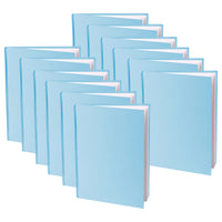 Ashley Young Authors Hardcover Blank Book - Blue - 8"H x 6"W Portrait - 14 Sheets/28 Pages - 12 Pack-Great for young authors, gifts, classroom memories, self accomplishment and more, measures 8"H x 6"W