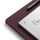 reMarkable Mosaic Weave Book Folio for Paper Pro Tablets - Burgundy-Thanks to sensors inside Book Folio, taking notes on reMarkable Paper Pro is as easy as opening up the front cover