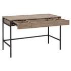 Hudson&Canal Evans 48" Writing Desk - Antiqued Grey Oak-Clean with a soft, dry cloth and no harsh chemicals or abrasive cleaning materials