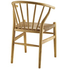 Modway Flourish Spindle Wood Dining Side Chair - Natural - 2 Pack-Comes Fully Assembled
