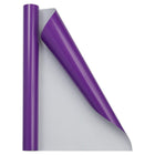JAM Paper Glossy Wrapping Paper - 17" x 18' - Glossy Purple - 2 Pack-Colour: Purple