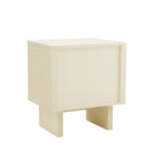 Manhattan Comfort Ella 39.4" Modern Nightstand 2-Piece Set - Cream-Home Assembly Required. All Hardware Included