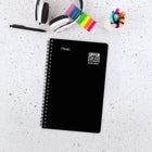 Mead 2026-27 Upper Class Student Weekly/Monthly Planner - 8½" x 6" - Black - Bilingual-Page size: 8-5/16" H x 5-3/8" W 