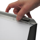 SECO Snap Poster Frame Case - 24" x 36" - Black-Includes a UV resistant, anti-glare PVC front sheet to protect the poster from outside elements