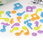 Miniland Translucent Musical Counters-96 musical figures and 1 transparent pentagram