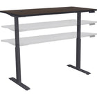 Motionwise - Bureau debout réglable en hauteur électrique de 60 - Noyer-Surface : 76,2 cm x 152,4 cm (30 po x 60 po)