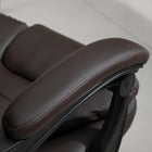 Vinsetto 7-Point Vibration Massage Office Chair with Swivel Wheels - Brown-Colour: Brown