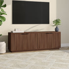 Hudson&Canal Mansfield TV Stand for TV's up to 78" - Satin Walnut-Features easy assembly