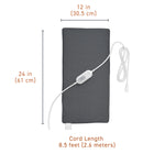 Pure Enrichment - Coussin chauffant en vinyle à infrarouge lointain PureRelief Express-Soulagement ciblé de la douleur : Conçu avec une couverture ciblée pour traiter efficacement les épaules, les bras, les jambes et le dos.