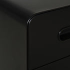 Vinsetto 3-Drawer Letter/A4 Filing Cabinet with Wheels Lockable - Black-Solid steel construction for strength and stability
