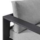 Modway Tahoe Outdoor Powder-Coated Aluminum Swivel Armchair - Grey-8