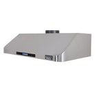 KUCHT KRH481A 48" 1200 CFM Under‑Cabinet Range Hood - Stainless Steel-Professional-style range hood features 3 powerful blowers of up to 1200 CFM that will give you different levels of airflow and capture smoke and cooking odours in a quiet operation