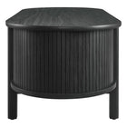 Modway Cadence Coffee Table - Black-Adjustable Non-Marking Foot Glides