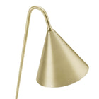 Modway - Ayla Base en marbre Lampe sur pied, Laiton en satin-Assemblée requise