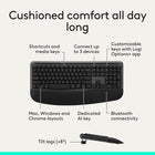 Logitech Signature Comfort Plus Combo MK880 Wireless Keyboard and Mouse Combo - Black - French-Scroll faster, stay focused: Scroll line by line or fly through pages with SmartWheel, quiet clicks reduce noise in shared or home offices for a calmer office setup