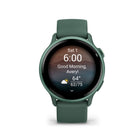 Garmin vivoactive 6 Smartwatch - Metallic Jasper Green with Jasper Green Band-BUILT-IN SPORTS APPS - Track the ways you move with more than 80 preloaded GPS and indoor sports apps — including walking, running, cycling, pool swimming, activities for wheelchair users and more.